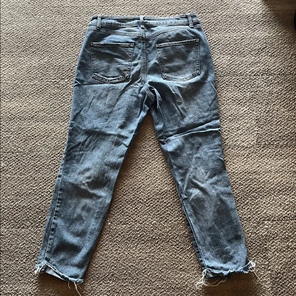 Distressed Rewash Blue Jeans - Picture 5 of 5